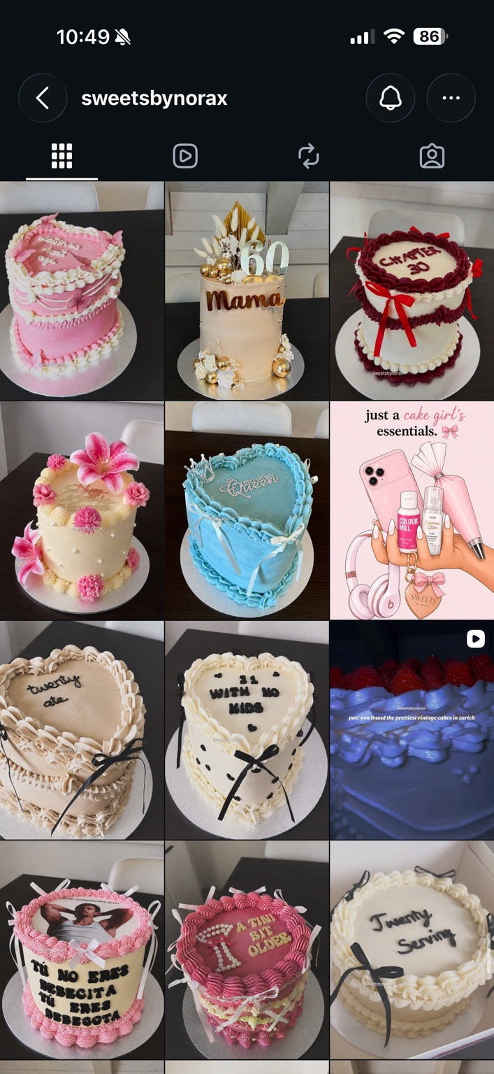 Auswahl meiner handgemachten Torten – Sweets by Nora